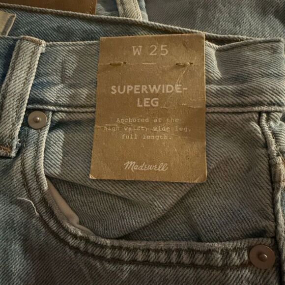 $138 Madewell Super Wide Leg size 25 m11 - Picture 7 of 9